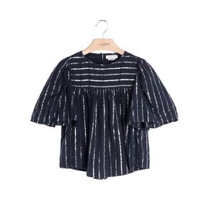 EUC Isabel Marant Sara Flowy Blouse Top Striped Metallic